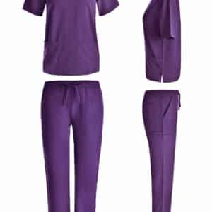 4-way stretch scrub set #1136 Grape