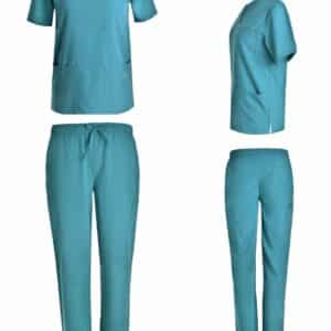 4-way stretch scrub set #1136-Teal-Green