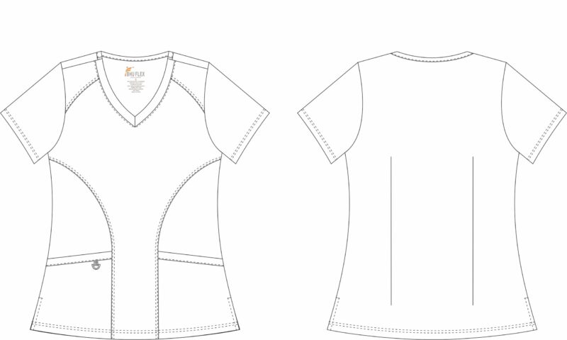 scrub top sketch style #550