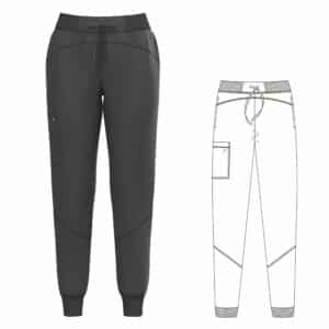 Ladie's Scrub Pants style #737 Pewter