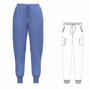 Ladie's Scrub Pants style #739 Ceil Blue