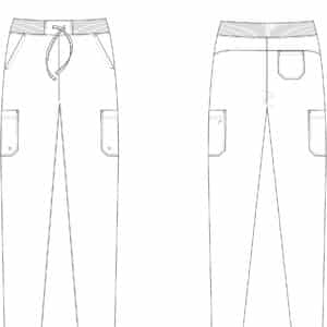 Scrub pants sketch STYLE #731