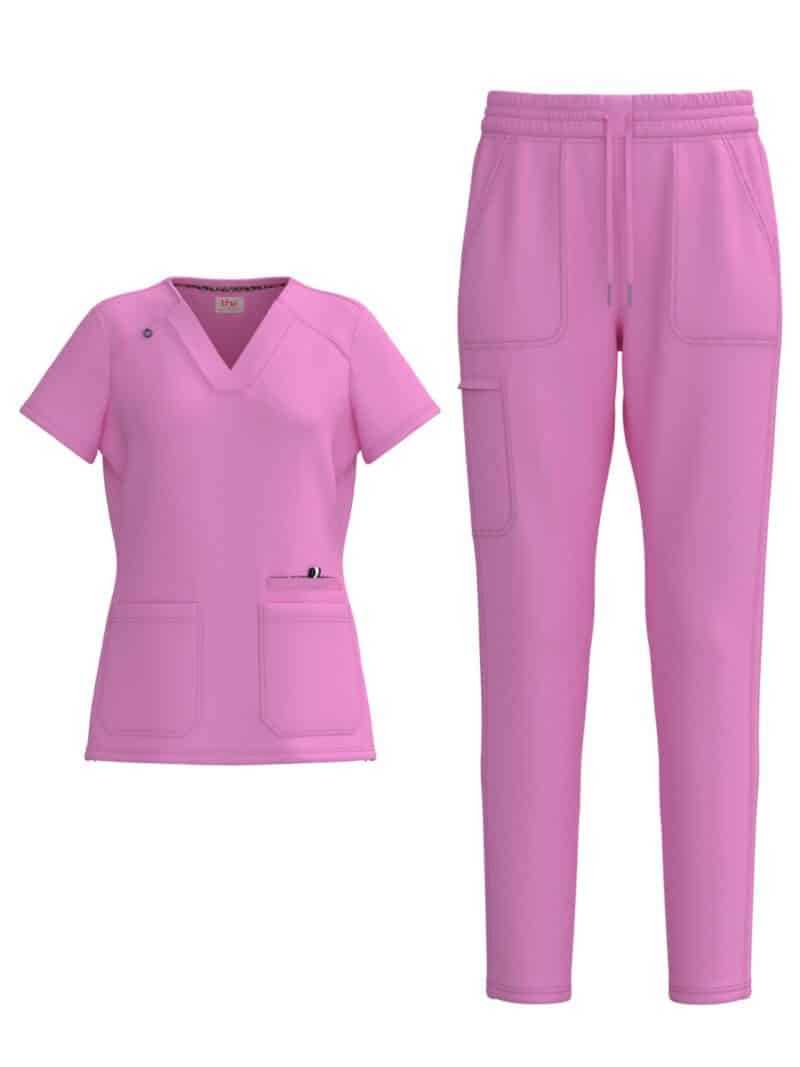 Ladies 4-Way Stretch Scrub Style #1147 Azalea by BHU