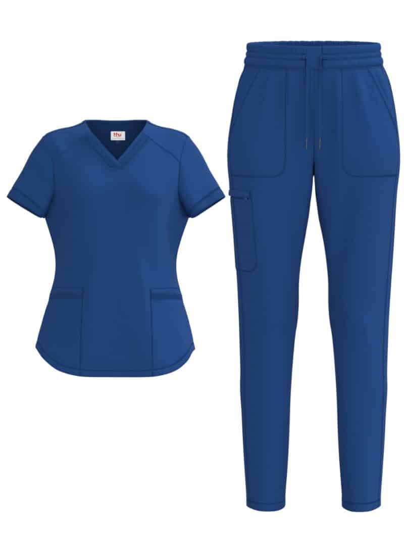 Ladies 4 Way Stretch Scrub Style #1151 Royal Blue By Bhu