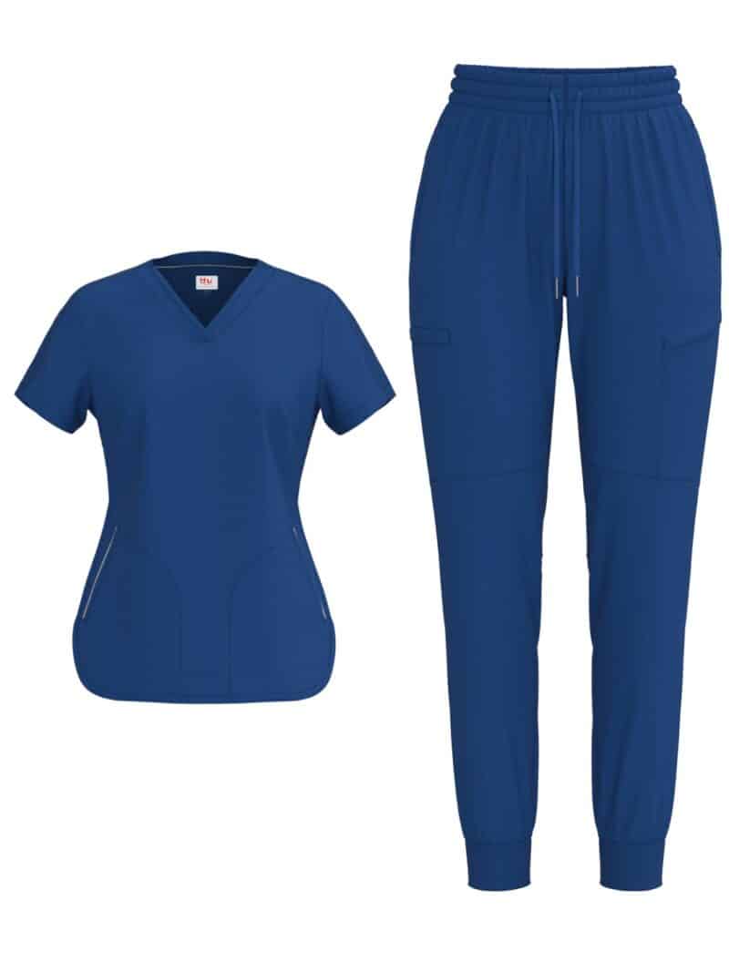 Ladies 4 Way Stretch Scrub Style #1152 Royal Blue By Bhu
