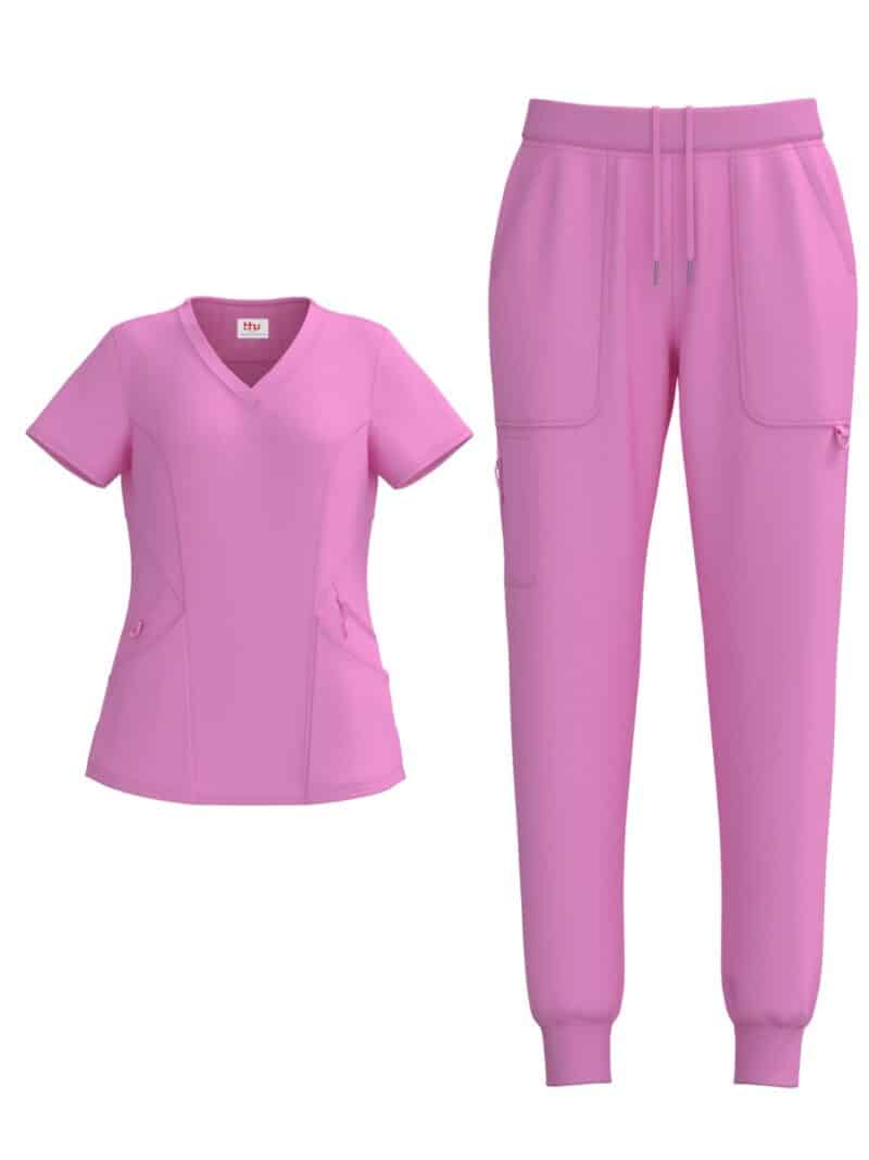 Ladies 4 Way Stretch Scrub Style #1153 Azalea By Bhu